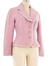 John Galliano Pink Wool Blazer Jacket arcadeshops.com