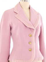 John Galliano Pink Wool Blazer Jacket arcadeshops.com
