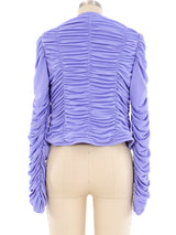 Lavender Ruched Tie Front Top Top arcadeshops.com
