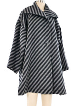 Jean Muir Striped Wool Coat Outerwear arcadeshops.com