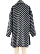 Jean Muir Striped Wool Coat Outerwear arcadeshops.com