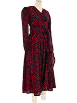 Sonia Rykiel Dot Printed Wrap Dress Dress arcadeshops.com