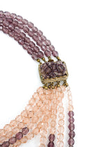 Coppola e Toppo Fringed Glass Bead Collar Necklace Jewelry arcadeshops.com