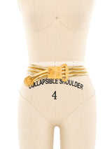 Judith Leiber Goldtone Stretch Belt Accessory arcadeshops.com