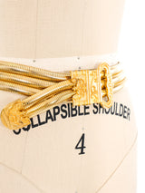 Judith Leiber Goldtone Stretch Belt Accessory arcadeshops.com