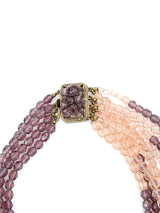 Coppola e Toppo Fringed Glass Bead Collar Necklace Jewelry arcadeshops.com