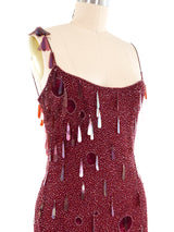 Asymmetrical Beaded Tank Dress Dress arcadeshops.com