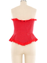 Byblos Polka Dot Bustier Top Top arcadeshops.com