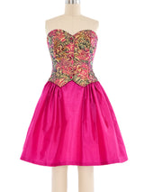 Victor Costa Brocade Cocktail Dress Ensemble Dress arcadeshops.com