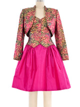 Victor Costa Brocade Cocktail Dress Ensemble Dress arcadeshops.com