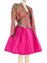 Victor Costa Brocade Cocktail Dress Ensemble Dress arcadeshops.com