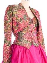 Victor Costa Brocade Cocktail Dress Ensemble Dress arcadeshops.com