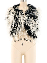 1950's Ostrich Feather Capelet Jacket arcadeshops.com