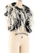 1950's Ostrich Feather Capelet Jacket arcadeshops.com