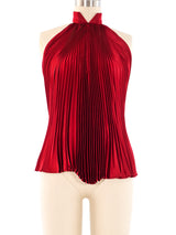 Gucci Accordion Pleated Halter Top Top arcadeshops.com