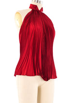 Gucci Accordion Pleated Halter Top Top arcadeshops.com