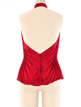 Gucci Accordion Pleated Halter Top Top arcadeshops.com