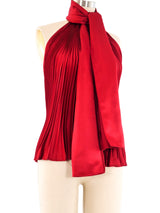 Gucci Accordion Pleated Halter Top Top arcadeshops.com