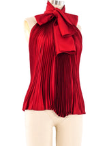 Gucci Accordion Pleated Halter Top Top arcadeshops.com