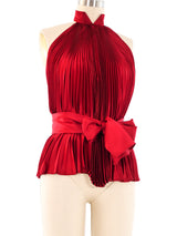 Gucci Accordion Pleated Halter Top Top arcadeshops.com