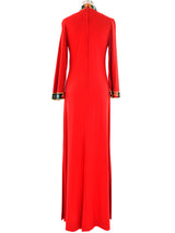 Cheongsam Jersey Maxi Dress Dress arcadeshops.com