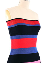 1990's Iceberg Metallic Knit Bodysuit Top arcadeshops.com