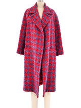 1960's Houndstooth Tweed Swing Coat Outerwear arcadeshops.com