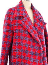 1960's Houndstooth Tweed Swing Coat Outerwear arcadeshops.com