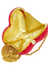 Katherine Baumann Red Heart Crystal Bag Accessory arcadeshops.com
