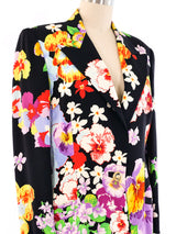 Gianni Versace Floral Printed Blazer Jacket arcadeshops.com