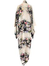 Floral Printed Ombre Kimono Jacket arcadeshops.com