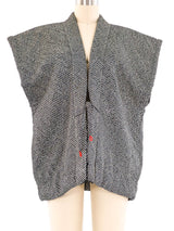 Sleeveless Shibori Kimono Jacket arcadeshops.com