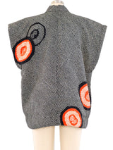 Sleeveless Shibori Kimono Jacket arcadeshops.com