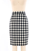 1993 Gianni Versace Checkered Wool Skirt Suit Suit arcadeshops.com