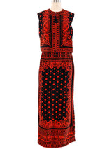 Mr. Dino Bandana Printed Velvet Ensemble Suit arcadeshops.com