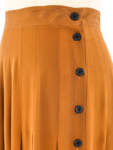 Christian Dior Colorblock Pleated Silk Skirt Bottom arcadeshops.com