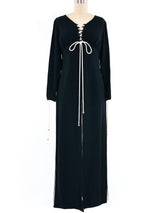 1970's Lace Up Maxi Tunic Top arcadeshops.com