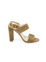 Manolo Blahnik Tan Suede Heeled Sandal, 36.5 Accessory arcadeshops.com