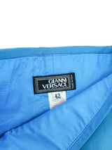 Gianni Versace Turquoise Leather Waist Belt Accessory arcadeshops.com