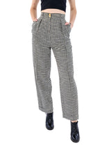 Chanel Houndstooth Tweed Trousers Bottom arcadeshops.com