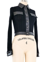 Rudi Gernreich Rib Knit Cropped Jacket Jacket arcadeshops.com