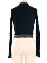 Rudi Gernreich Rib Knit Cropped Jacket Jacket arcadeshops.com