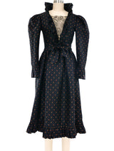 Lanvin Jacquard Silk Ruffle Dress Dress arcadeshops.com