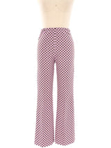 Dot Printed Lavender Knit Ensemble Suit arcadeshops.com