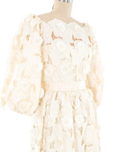 Richilene Dimensional Floral Lace Gown Dress arcadeshops.com