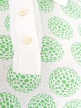 1970's Givenchy Geometric Printed Polo Top arcadeshops.com