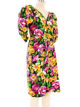 Givenchy Puff Sleeve Floral Dress Dress arcadeshops.com