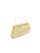 Goldtone Metal Mesh Evening Bag Accessory arcadeshops.com