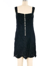 Emanuel Ungaro Beaded Lace Mini Dress Dress arcadeshops.com