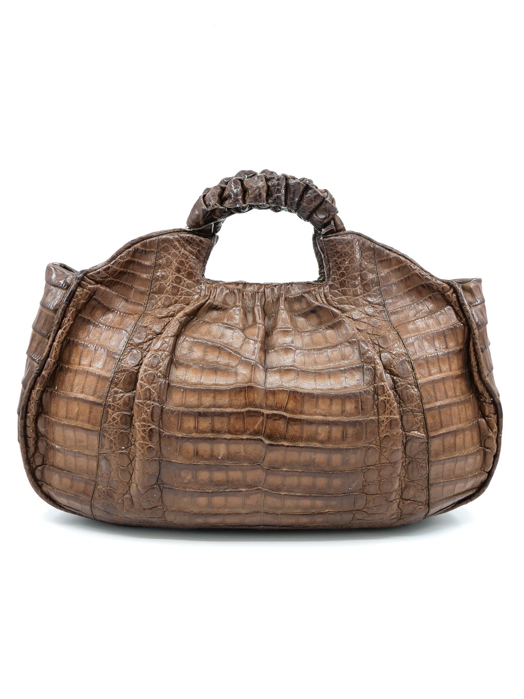 Nancy Gonzalez Brown Crocodile Leather Handbag